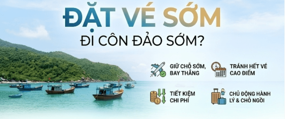 vé máy bay đi côn đảo