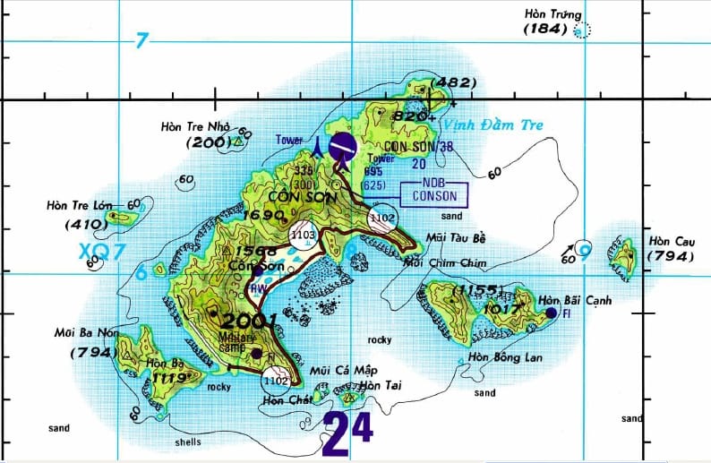 vị trí địa lý Côn Đảo