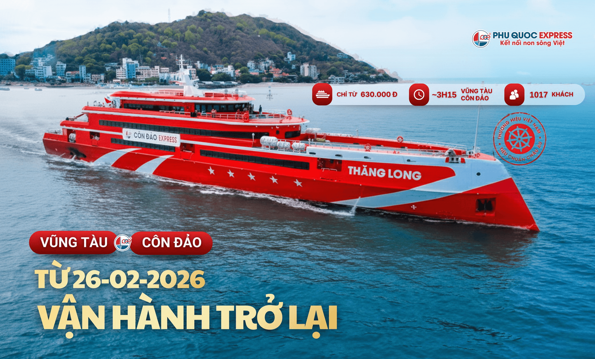 Bảng Giá Vé Tàu Cao Tốc Đi Côn Đảo Của Tất Cả Các Hãng (2026)