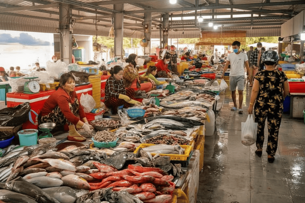 hải sản chợ Côn Đảo